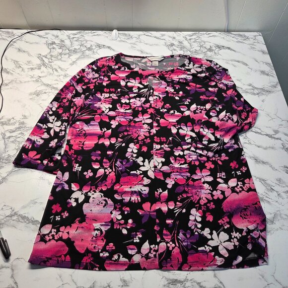 Bundle #27 Woman's Large Mixed Brands Tops Blouses Sweaters ( Flawed ) - Picture 5 of 15